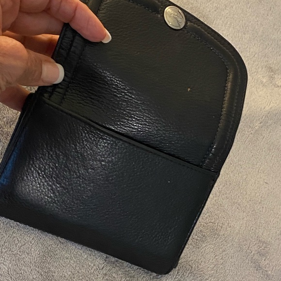 Vintage black leather coach wallet - Picture 7 of 16